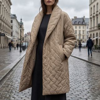 Material textil matlasat ZIG ZAG beige