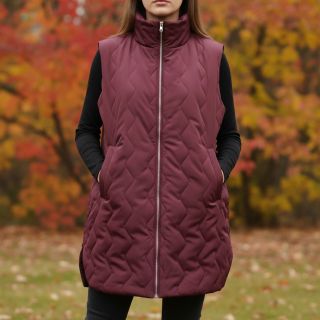 Material textil matlasat ZIG ZAG aubergine