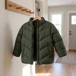 Material textil matlasat ZIG ZAG army green