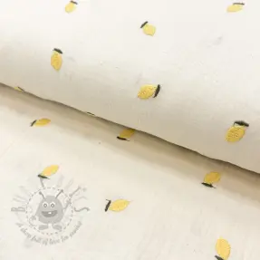 Mușelină EMBROIDERY Fruit yellow SIMPLY NATURAL