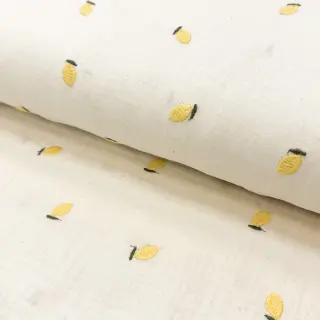 Mușelină EMBROIDERY Fruit yellow SIMPLY NATURAL