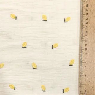 Mușelină EMBROIDERY Fruit yellow SIMPLY NATURAL