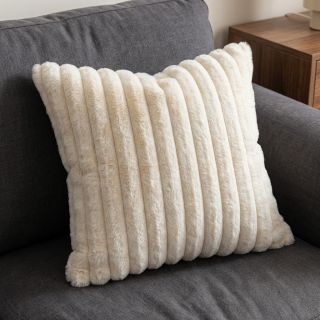 Blăniță artificială Stripes Luxe ecru