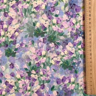 Viscoză SATIN Flowers Jamie digital print