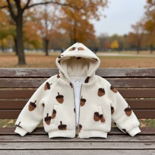 Stofă palton TEDDY JACQUARD Acorns