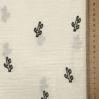 Mușelină EMBROIDERY Cactus SIMPLY NATURAL