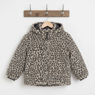 Stofă palton TEDDY JACQUARD Animal skin brown