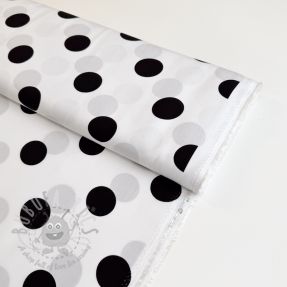 Viscoză RADIANCE Polka BIG dot white
