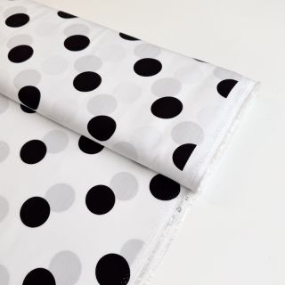 Viscoză RADIANCE Polka BIG dot white