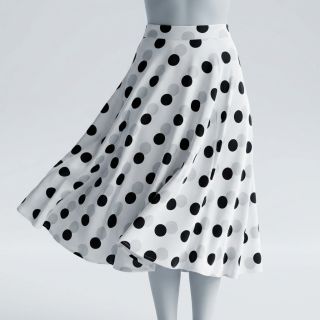 Viscoză RADIANCE Polka BIG dot white