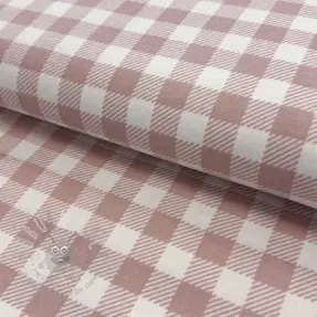 Țesătură din bumbac FLANNEL BIG Check light pink