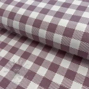 Țesătură din bumbac FLANNEL BIG Check mauve
