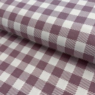 Țesătură din bumbac FLANNEL BIG Check mauve