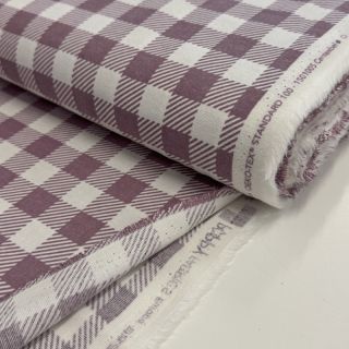 Țesătură din bumbac FLANNEL BIG Check mauve