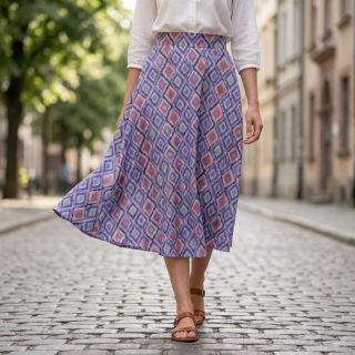 Viscoză RADIANCE Abstract purple digital print