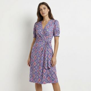 Viscoză RADIANCE Abstract purple digital print