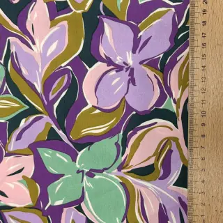Țesătură din bumbac VISCOSE Flowers cobalt