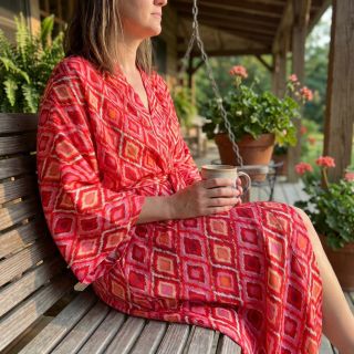 Viscoză RADIANCE Abstract red digital print