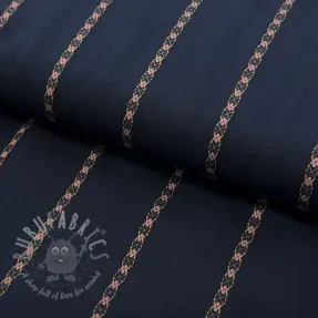 Țesătură din bumbac JACQUARD DOBBY navy