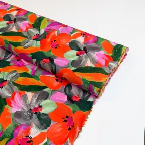Viscoză ECOVERO Flowers multi digital print