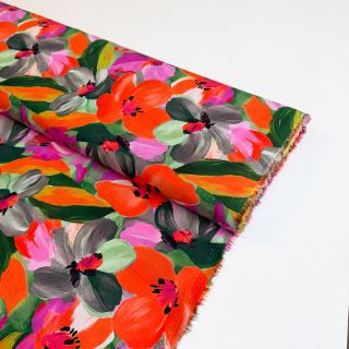 Viscoză ECOVERO Flowers multi digital print