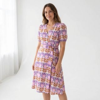 Viscoză ECOVERO Flowers Celia white