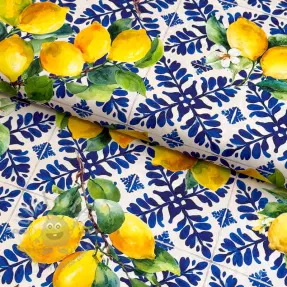 Țesătură din bumbac VISCOSE Lemons digital print
