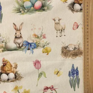 Țesătură decorativă Easter Garden Joy digital print