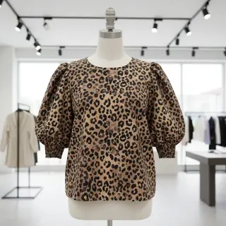 Țesătură din bumbac VISCOSE Animal skin digital print