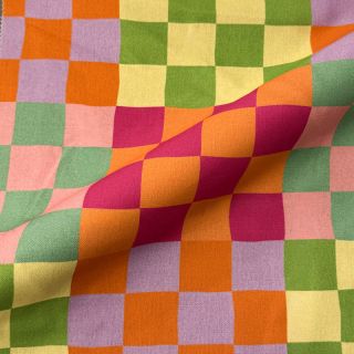 Țesătură decorativă Joyful Block Patch digital print