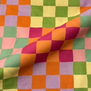Țesătură decorativă Joyful Block Patch digital print