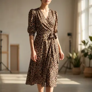 Țesătură din bumbac VISCOSE Animal skin digital print