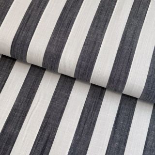 Viscoză YARN DYED Stripes BIG navy