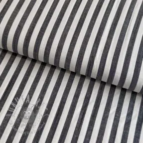 Viscoză YARN DYED Stripes SMALL navy