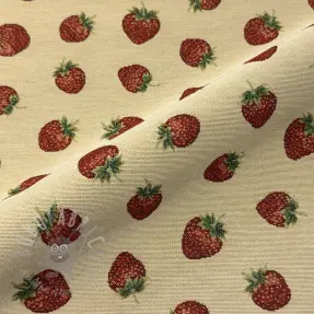 Țesătură decorativă GOBELIN premium Strawberry Sweet Joy