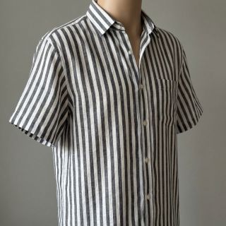 Viscoză YARN DYED Stripes SMALL navy