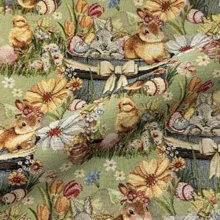 Țesătură decorativă GOBELIN premium Playful Easter Scene
