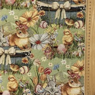 Țesătură decorativă GOBELIN premium Playful Easter Scene