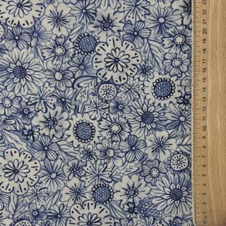 Țesătură decorativă Linenlook Bloom Fully Mix digital print