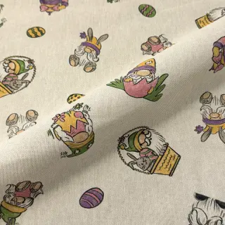 Țesătură decorativă Linenlook Tomte Easter Egg digital print