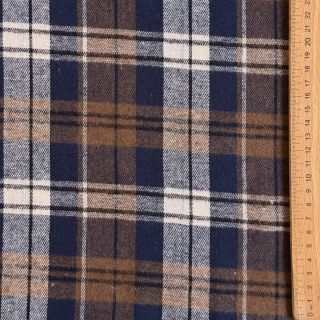 Scottish Check YARN DYED BRUSHED Atlas brown