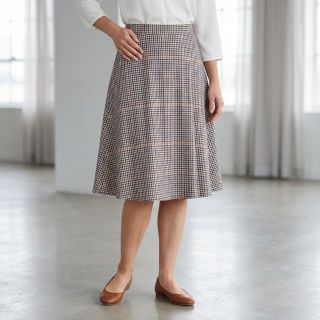 Țesătură din bumbac YARN DYED BRUSHED Check Mike ecru