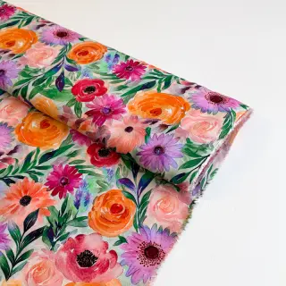 Viscoză RADIANCE Flowers Lirie digital print