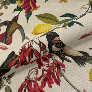 Țesătură decorativă Linenlook Lemon Tropic Artisan digital print