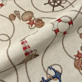 Țesătură decorativă Linenlook Maritime Rope Mix digital print