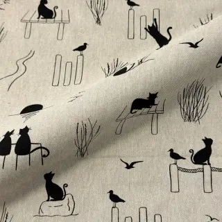 Țesătură decorativă Linenlook premium Cat Sea Life