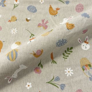 Țesătură decorativă Linenlook premium Easter Doodle Icon