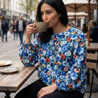 Viscoză RADIANCE Flower design A digital print