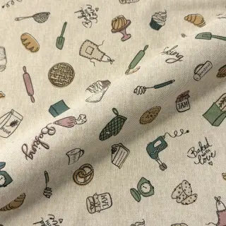 Țesătură decorativă Linenlook premium Bake Off Doodle