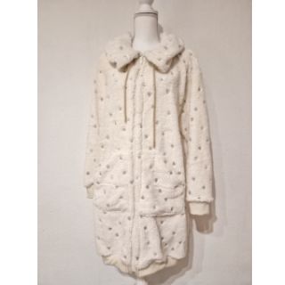 Stofă palton TEDDY Tossed hearts gold